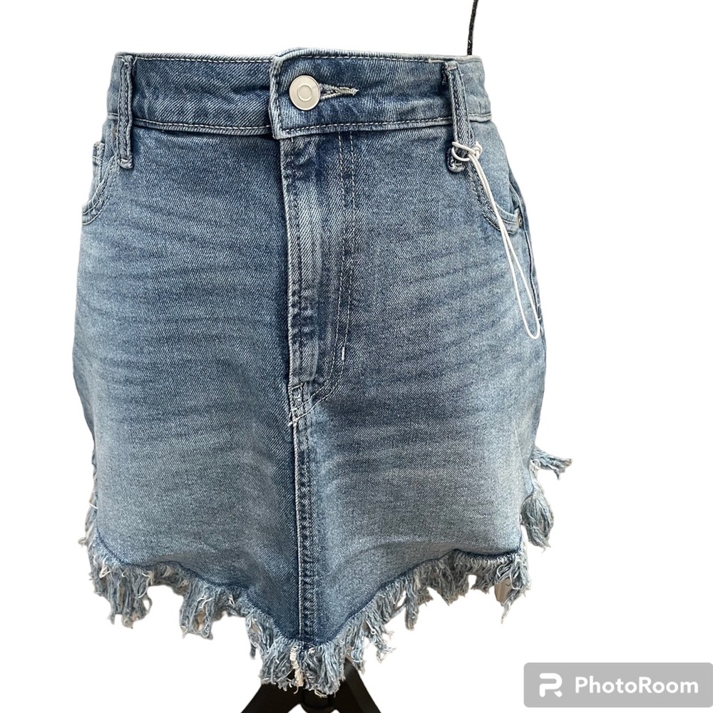 Celebrity Pink denim handkerchief raw edge hem Size 13/31